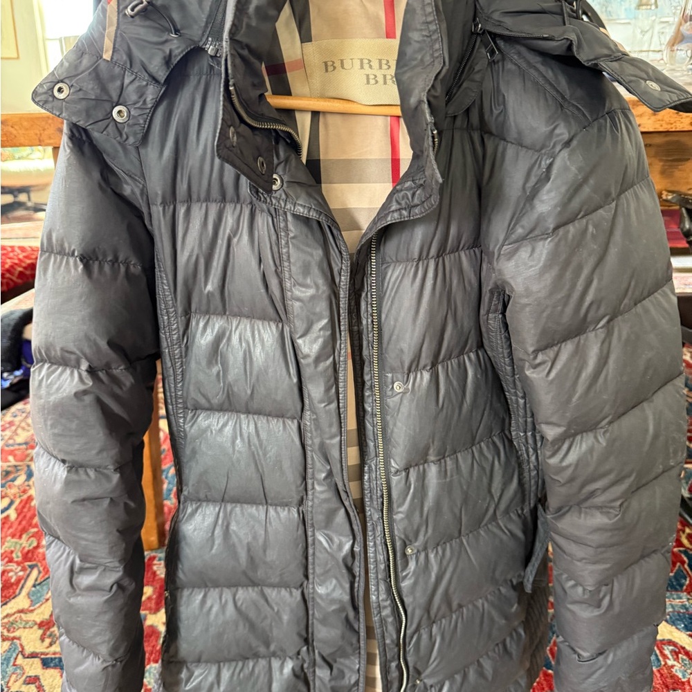 Burberry Gray Puffer Jacket